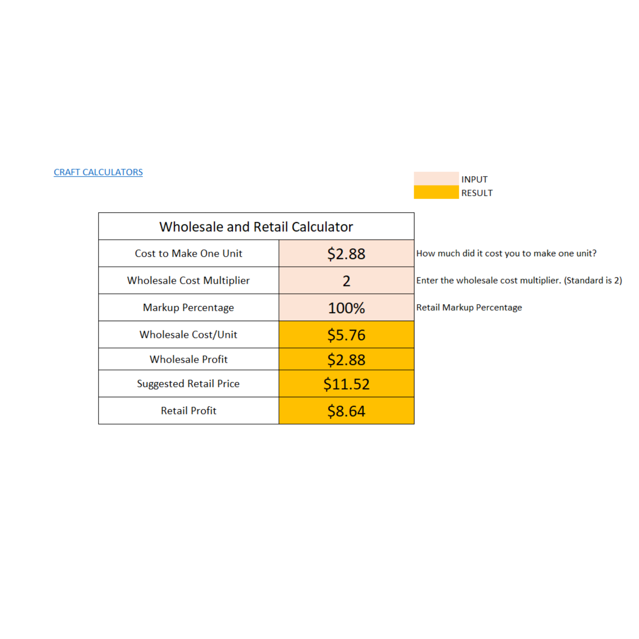 Wholesale and Retail Pricing Calculator - Image 2