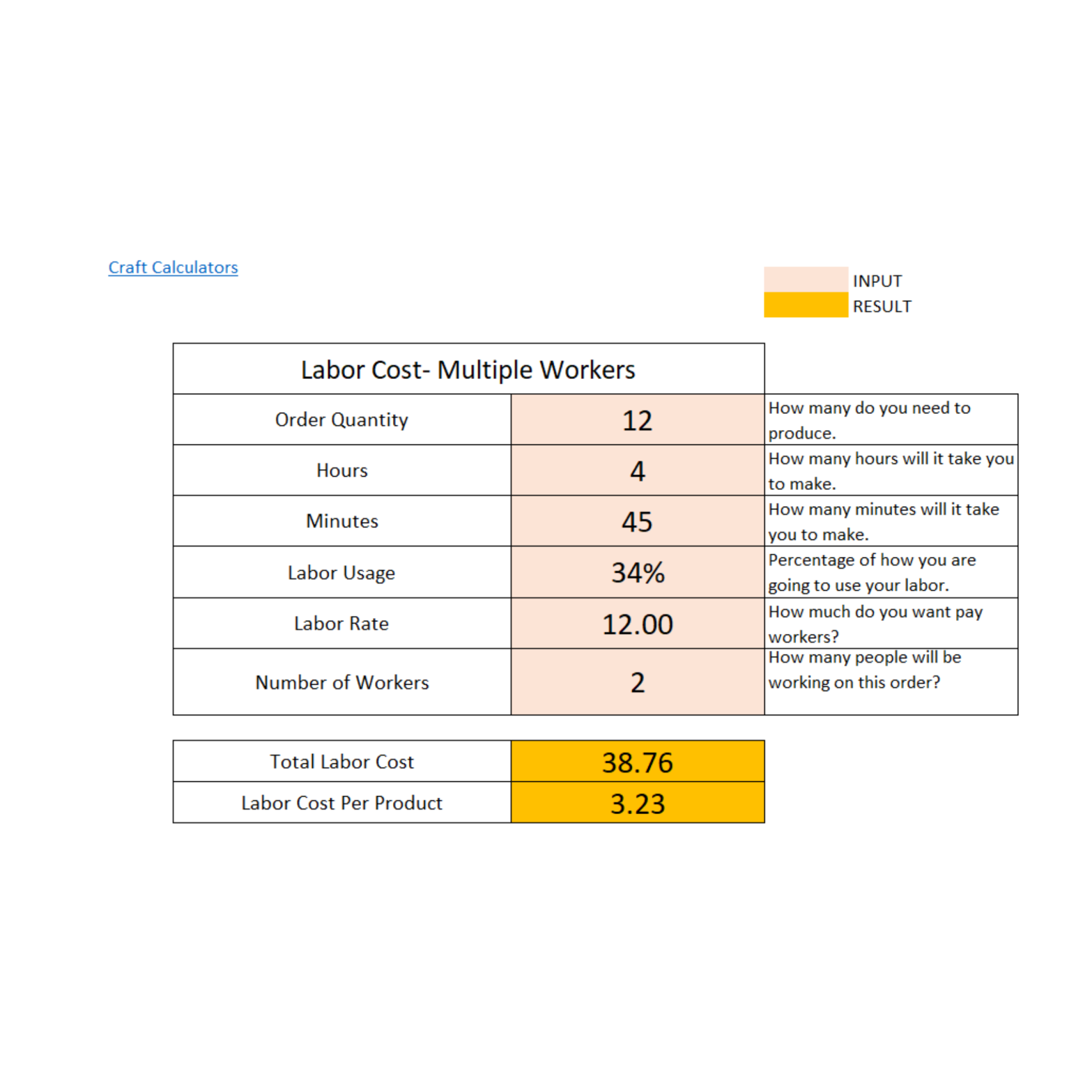 Labor Cost Calculator for Multiple Workers - Image 2