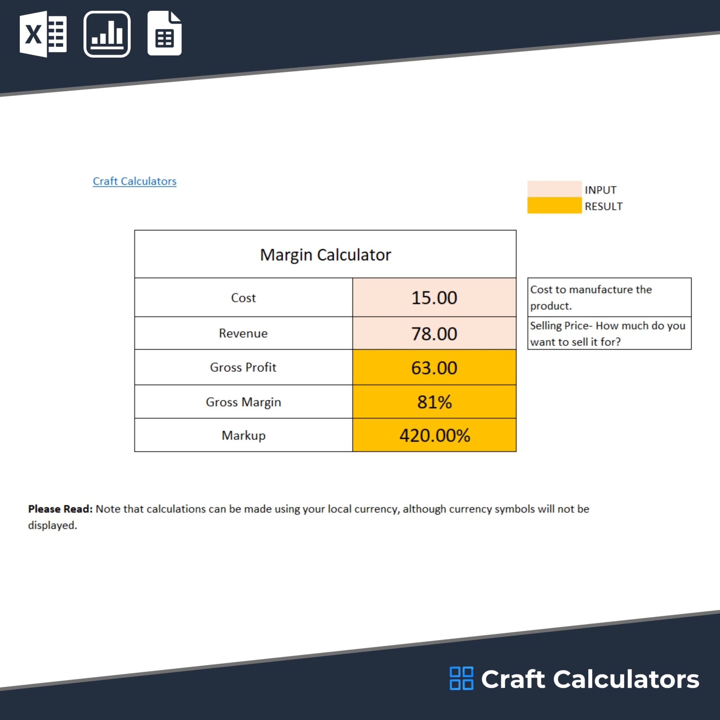 Gross Margin Calculator